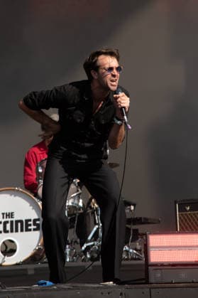 IPA86617640 - London: The Vaccines perform live at the BST Festival in Hyde Park. Pictured: Justin Young  Copyright: xCRISTINAxMASSEIx xx 86617640