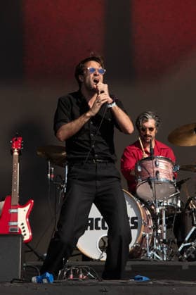 IPA86617724 - London: The Vaccines perform live at the BST Festival in Hyde Park. Pictured: Justin Young  Copyright: xCRISTINAxMASSEIx xx 86617724
