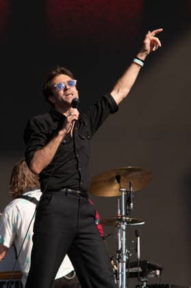 IPA86617662 - London: The Vaccines perform live at the BST Festival in Hyde Park. Pictured: Justin Young  Copyright: xCRISTINAxMASSEIx xx 86617662