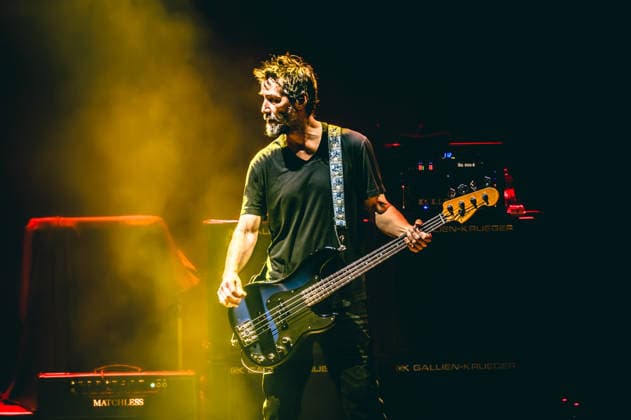 Music Concert - Dogstar - All In Now Tour 2026 Keanu Reeves play the bass during Dogstar - All In Now Tour 2026, Music Concert in Rome, Italy, July 11 2026 Rome Auditorium Parco della Musica Ennio Morricone Roma Italy Copyright: xTommasoxNotarangelox xLiveMediax LPM_2562573