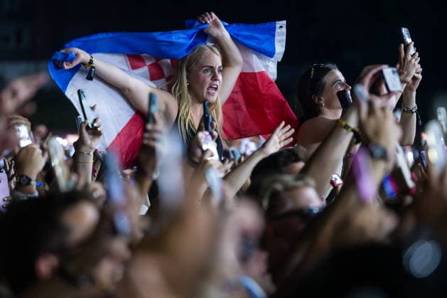 Split, July 26, 2026. The 12th edition of the Ultra Europe festival, held from July 10 to 12 at Park Mladezi. In the photo: the second night of the festival. Photo: Tom Dubravec CROPIX Split CROATIA Copyright: xxTomxDubravecx td_festival_ultra71-110726
