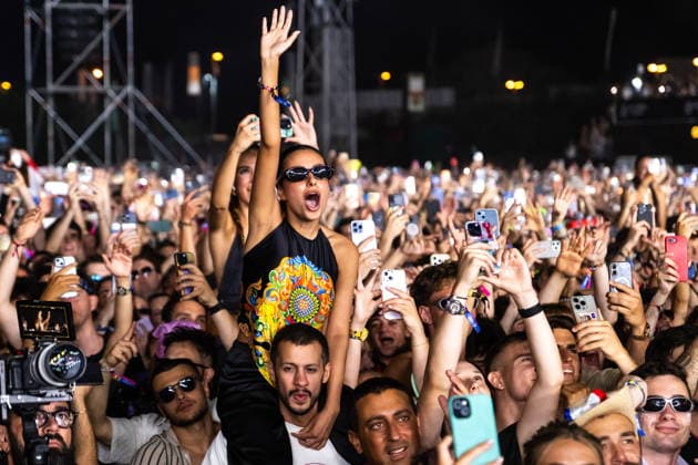 Split, July 26, 2026. The 12th edition of the Ultra Europe festival, held from July 10 to 12 at Park Mladezi. In the photo: the second night of the festival. Photo: Tom Dubravec CROPIX Split CROATIA Copyright: xxTomxDubravecx td_festival_ultra72-110726