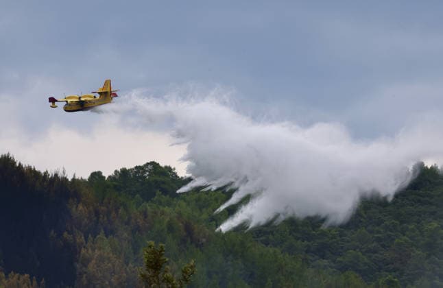 The morning after a major wildfire breaks out on Korcula Island between Smokvica and Blato The morning after a major wildfire breaks out on Korcula Island. When the rain stopped, the extent of the big fire came to light. Firefighters on the ground, with the help of the air force, repair the fires wherever possible. Burnt olive groves, vineyards, orchards and farmhouses are frightening scenes on the island of Korcula, Croatia, on July 12 2026.  IvoxCagalj PIXSELL