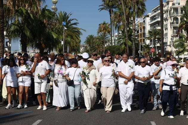 SILENT MARCH JULY 14, NICE PHOTOPQR NICE MATIN Sébastien Botella Nice July 12, 2026 Silent march for the victims of the July 14 attacks on the Promenade des Anglais in Nice, July 12, 2026 Nice, France, July 12, 2026—10 years after the Nice attack. A silent march for the victims—86 dead, hundreds injured—of the July 14 attacks on the Promenade des Anglais in Nice, July 12, 2026, Nice, France  Copyright: xPHOTOPQR NICExMATIN MAXPPPxsébastienxBotellax 20260712NIM1976 20260712NIM1976
