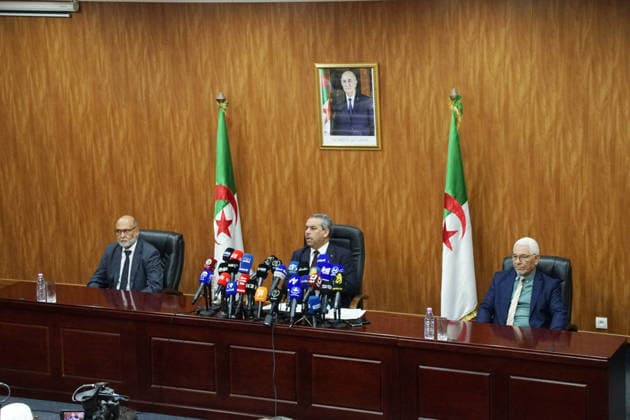 Minister of Education for the 2026 Baccalaureate Mohamed Seghir Saadaoui, Algerian Minister of Education, holds a press conference at the Ministry of Education headquarters in Algiers, Algeria, on July 12, 2026, to announce the results of the 2026 high school graduation exam. Photo by Karim Djaoui, APP, Algiers, Algeria Copyright: xAlgÃ riexPressexPhotosxAPPxKarimxdjaouix xAPPx DSC07484.jpeg
