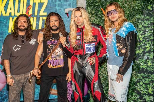 ABB WACHSKAULITZ- Bill Kaulitz und Tom Kaulitz die Brueder praesentieren ihre Dobelgaenger aus Wachs bei dem Event Release der Wachsfiguren von Bill und Tom Kaulitz im Madame Tussauds in Berlin am 12.07.2026 Berlin Deutschland *** ABB WACHSKAULITZ: Brothers Bill Kaulitz and Tom Kaulitz present their wax doubles at the unveiling of the wax figures of Bill and Tom Kaulitz at Madame Tussauds in Berlin on July 12, 2026, Berlin, Germany