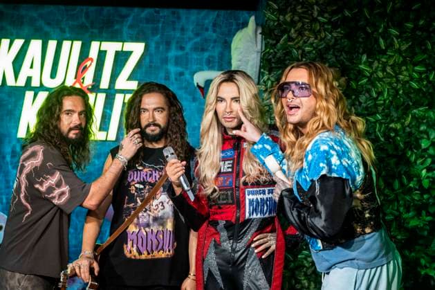 ABB WACHSKAULITZ- Bill Kaulitz und Tom Kaulitz die Brueder praesentieren ihre Dobelgaenger aus Wachs bei dem Event Release der Wachsfiguren von Bill und Tom Kaulitz im Madame Tussauds in Berlin am 12.07.2026 Berlin Deutschland *** ABB WACHSKAULITZ: Brothers Bill Kaulitz and Tom Kaulitz present their wax doubles at the unveiling of the wax figures of Bill and Tom Kaulitz at Madame Tussauds in Berlin on July 12, 2026, Berlin, Germany