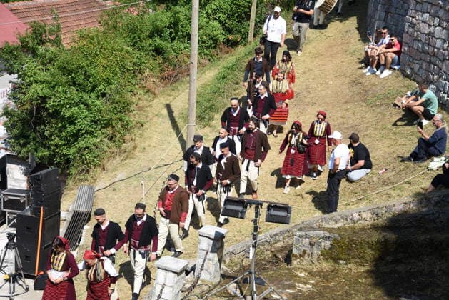 Traditional Galichnik Wedding in North Macedonia MAVROVO AND ROSTUSA, NORTH MACEDONIA - JULY 12: A view from centuries-old Galichnik Wedding, one of the Balkans most distinctive traditional wedding ceremonies, held in the historic mountain village of Galichnik, about 110 kilometers west of Skopje, in Mavrovo and Rostusa, North Macedonia, on July 12, 2026. The annual event, regarded as one of the country s most important cultural heritage traditions, attracts visitors from across North Macedonia and abroad. Medin Nuredini Anadolu Mavrovo and Rostusa North Macedonia. Editorial use only. Please get in touch for any other usage.  Copyright: x2026xAnadoluxMedinxNuredinix