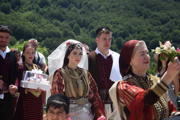 News Bilder des Tages Traditional Galichnik Wedding in North Macedonia MAVROVO AND ROSTUSA, NORTH MACEDONIA - JULY 12: A view from centuries-old Galichnik Wedding, one of the Balkans most distinctive traditional wedding ceremonies, held in the historic mountain village of Galichnik, about 110 kilometers west of Skopje, in Mavrovo and Rostusa, North Macedonia, on July 12, 2026. The annual event, regarded as one of the country s most important cultural heritage traditions, attracts visitors from across North Macedonia and abroad. Medin Nuredini Anadolu Mavrovo and Rostusa North Macedonia. Editorial use only. Please get in touch for any other usage.  Copyright: x2026xAnadoluxMedinxNuredinix