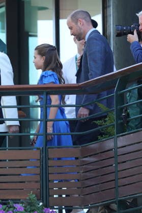 . 12 07 2026. London, United Kingdom. Prince William and Kate Middleton, the Prince and Princess of Wales and their children Prince George and Princess Charlotte at the Mens Singles Final on the last day of the Wimbledon Tennis Championships in London.  xStephenxLockx xi-Imagesx IIM-26902-0048