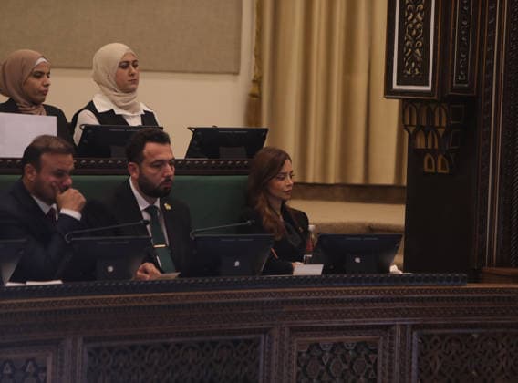 Syria holds first People s Assembly Session since Assad s fall DAMASCUS, SYRIA - JULY 12: Syria s first People s Assembly session since the fall of the Assad regime is held at the parliament building, attended by Syrian President Ahmed al-Sharaa (not seen), in Damascus, capital of Syria, on July 12, 2026. Bakr Al Kasem Anadolu Damascus Syria. Editorial use only. Please get in touch for any other usage.  Copyright: x2026xAnadoluxBakrxAlxKasemx