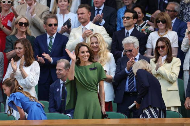 . 12 07 2026. London, United Kingdom. Prince William and Kate Middleton, the Prince and Princess of Wales and their children Prince George and Princess Charlotte at the Mens Singles Final on the last day of the Wimbledon Tennis Championships in London.  xStephenxLockx xi-Imagesx IIM-26902-0058