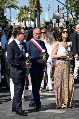 Eric Ciotti, Mayor of Nice: A commemorative silent march in honor of the victims of the July 14, 2016, attack on the Promenade des Anglais in Nice, on July 12, 2026. The city of Nice and various victims’ associations organized a march, which began near Lenval Hospital, where the truck plowed into the crowd in 2016, killing 86 people and injuring more than 400. The procession stopped in front of the memorial sculpture *L’Ange de la Baie*, created by Jean-Marie Fondacaro, for a wreath-laying ceremony before proceeding to the Albert I Garden, where everyone was able to place a white rose in front of the bandstand. The mayor of Nice, E. Ciotti, along with his partner O. Péraldi, the Prefect of the Alpes-Maritimes, L. Houttiaux, and members of  Copyright: xBrunoxBebertx xBestimagexBrunoxBebertx xBestimagex