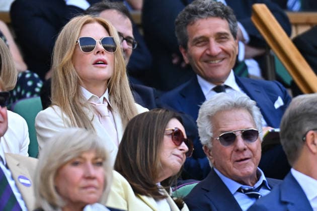 Wimbledon 2026 - Celebrities in The Stands Actress Nicole Kidman at the 2026 Wimbledon Championships at the AELTC in London, GREAT BRITAIN, on July 12, 2026. Photo by Corinne Dubreuil ABACAPRESS.COM London United Kingdom  Copyright: xDubreuilxCorinne ABACAx