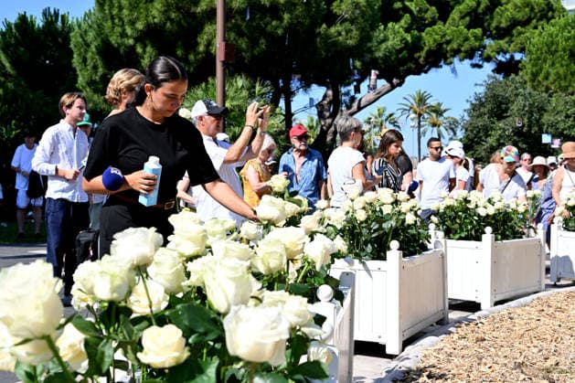Commemorative White March in honor of the victims of the July 14, 2016, attack on the Promenade des Anglais in Nice, on July 12, 2026. The city of Nice and various victims’ organizations organized a march, which began near Lenval Hospital, where the truck plowed into the crowd in 2016, killing 86 people and injuring more than 400. The procession stopped in front of the memorial sculpture *L’Ange de la Baie*, created by Jean Marie Fondacaro, for a wreath-laying ceremony before proceeding to the Albert I Garden, where everyone could place a white rose in front of the bandstand. The mayor of Nice, E. Ciotti, along with his partner O. Péraldi, the Prefect of the Alpes-Maritimes, L. Houttiaux, and members of his city council, such as Deputy B  Copyright: xBrunoxBebertx xBestimagexBrunoxBebertx xBestimagex