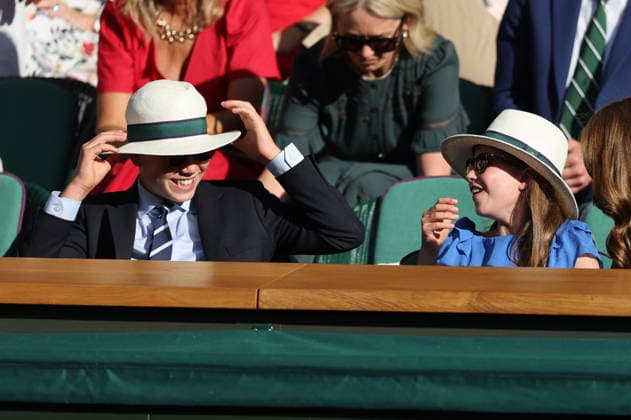 . 12 07 2026. London, United Kingdom. Prince William and Kate Middleton, the Prince and Princess of Wales and their children Prince George and Princess Charlotte at the Mens Singles Final on the last day of the Wimbledon Tennis Championships in London.  xStephenxLockx xi-Imagesx IIM-26902-0120