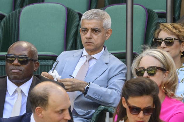 Wimbledon Tennis Championships 2026 - Day 14 LONDON, UNITED KINGDOM - July 12: London Mayor Sadiq Khan watch the Mens singles finals of the Wimbledon Tennis Championships held at The All England Lawn Tennis and Croquet Club on July 12, 2026, in London, United Kingdom Ray Tang Anadolu London United Kingdom. Editorial use only. Please get in touch for any other usage.  Copyright: x2026xAnadoluxRayxTangx