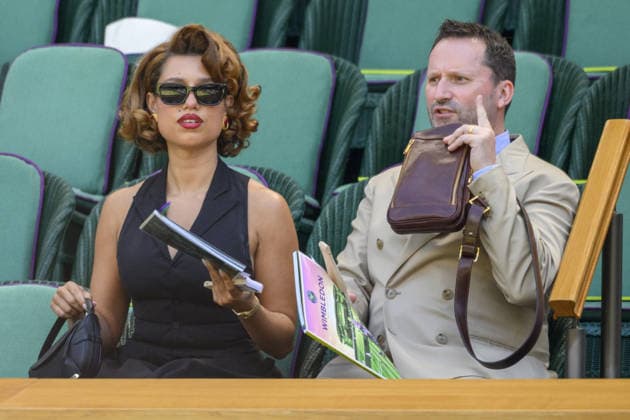 Wimbledon Tennis Championships 2026 - Day 14 LONDON, UNITED KINGDOM - July 12: Singer Raye Keen and father Paul Keen watch the Mens singles finals of the Wimbledon Tennis Championships held at The All England Lawn Tennis and Croquet Club on July 12, 2026, in London, United Kingdom Ray Tang Anadolu London United Kingdom. Editorial use only. Please get in touch for any other usage.  Copyright: x2026xAnadoluxRayxTangx
