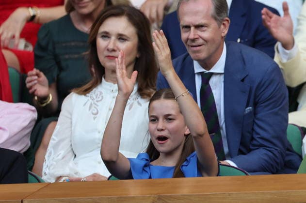 . 12 07 2026. London, United Kingdom. Prince William and Kate Middleton, the Prince and Princess of Wales and their children Prince George and Princess Charlotte at the Mens Singles Final on the last day of the Wimbledon Tennis Championships in London.  xStephenxLockx xi-Imagesx IIM-26902-0195