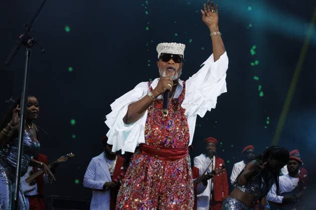 Picture taken during a concert of Koffi Olomide, at the Koning Boudewijnstadion Stade Roi Baudouin, in Brussels, Sunday 12 July 2026.  NICOLASxMAETERLINCK 181025845