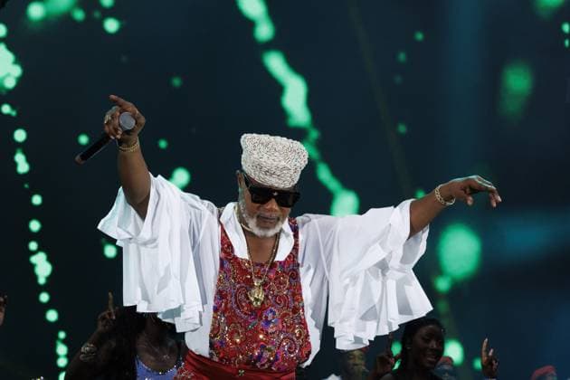 Picture taken during a concert of Koffi Olomide, at the Koning Boudewijnstadion Stade Roi Baudouin, in Brussels, Sunday 12 July 2026.  NICOLASxMAETERLINCK 181025852