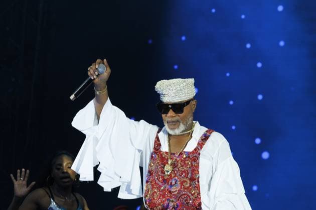Picture taken during a concert of Koffi Olomide, at the Koning Boudewijnstadion Stade Roi Baudouin, in Brussels, Sunday 12 July 2026.  NICOLASxMAETERLINCK 181025879