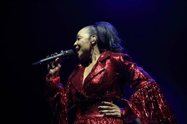 Terry Ellis von der Band En Vogue bei einem Konzert in der Uber Eats Music Hall in Berlin, 12. Juli 2026. En Vogue Konzert Berlin *** Terry Ellis of the band En Vogue at a concert at the Uber Eats Music Hall in Berlin, July 12, 2026 En Vogue Concert Berlin