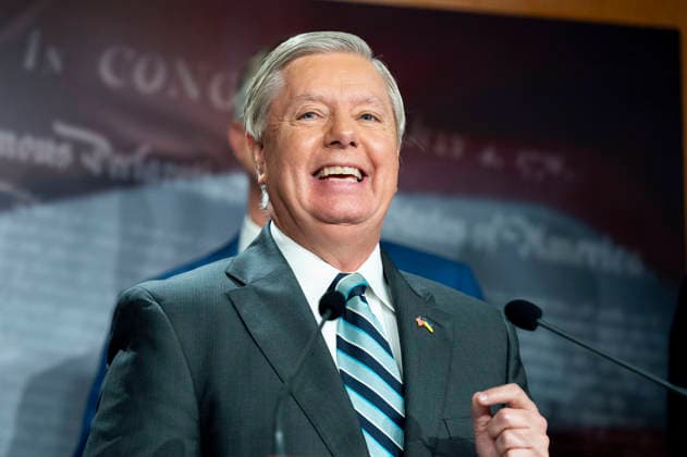 July 12, 2026: Sen. LINDSEY GRAHAM (R-SC), who was elected to the Senate in 2002 and was a close political ally of President Trump, has died, his office confirmed early Sunday. He was 71. FILE PHOTO SHOT ON: August 5, 2022, Washington, District of Columbia, USA: U.S. Senator LINDSEY GRAHAM (R-SC) speaking at a press conference organized by Senate Republicans to discuss Democratic tax and spending policies. Washington United States - ZUMAb161 20220805_zap_b161_020 Copyright: xMichaelxBrochsteinx
