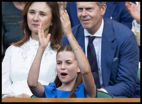 . 12 07 2026. London, United Kingdom. Princess Charlotte reacts as Jannik Sinner wins the Mens Singles Final at the Wimbledon Tennis Championships in London.  xStephenxLockx xi-Imagesx IIM-26902-0206
