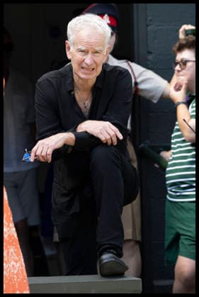 . 12 07 2026. London, United Kingdom John McEnroe, who was working for BBC Television, on Centre Court before the start of the Mens Singles Final at the Wimbledon Tennis Championships in London.  xStephenxLockx xi-Imagesx IIM-26902-0221