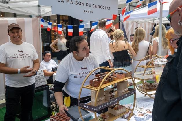RECORD DATE NOT STATED People celebrate Bastille Day in New York (NEW) People celebrate Bastille Day in New York. July 12, 2026, New York, New York, USA: Chocolatiers display products during the annual Bastille Day celebration on Madison Avenue, on July 12, 2026 in New York City. (Credit: M10s TheNews2)(Foto: M10S Thenews2 imago images) People celebrate Bastille Day in New York  Copyright: xM10sx
