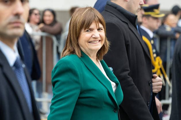 July 12, 2026, Buenos Aires, Buenos Aires, Argentina: National Senator Patricia Bullrich arrives at the Casa Rosada during Argentina s Independence Day commemorations. Buenos Aires Argentina - ZUMAp265 20260712_zip_p265_005 Copyright: xDelfinaxCorberaxPix