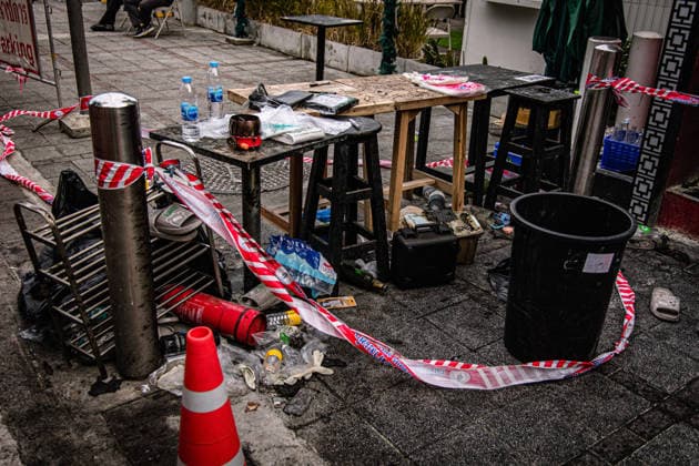 Fire at Bangkok pub kills 27, leaves 22 in critical condition BANGKOK, THAILAND – JULY 13: A view of the damage at a pub following a deadly fire in Bangkok s Chatuchak district, Thailand, on July 13, 2026. At least 27 people were killed and 63 others injured, including 22 in critical condition, after a fire rapidly engulfed the crowded nightlife venue shortly before midnight. Authorities said most victims died from smoke inhalation, while the cause of the blaze remains under investigation. Wissarut Weerasopon Anadolu Bangkok Thailand. Editorial use only. Please get in touch for any other usage.  Copyright: x2026xAnadoluxWissarutxWeerasoponx