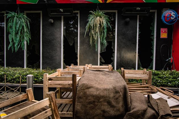 Fire at Bangkok pub kills 27, leaves 22 in critical condition BANGKOK, THAILAND – JULY 13: A view of the damage at a pub following a deadly fire in Bangkok s Chatuchak district, Thailand, on July 13, 2026. At least 27 people were killed and 63 others injured, including 22 in critical condition, after a fire rapidly engulfed the crowded nightlife venue shortly before midnight. Authorities said most victims died from smoke inhalation, while the cause of the blaze remains under investigation. Wissarut Weerasopon Anadolu Bangkok Thailand. Editorial use only. Please get in touch for any other usage.  Copyright: x2026xAnadoluxWissarutxWeerasoponx