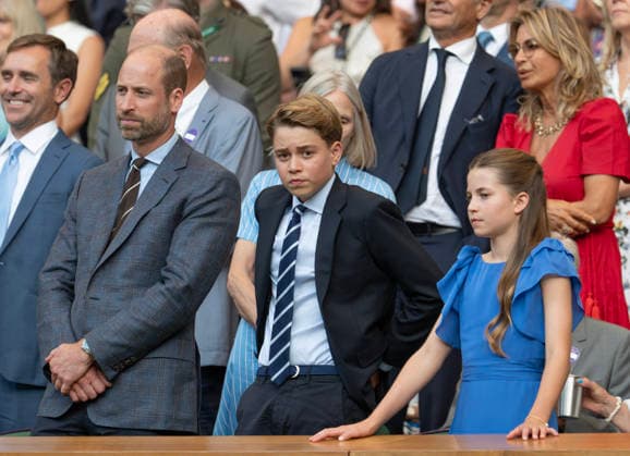 The Prince and Princess of Wales, Prince George and Princess Charlotte attend the Wimbledon Mens™ Singles Final The Prince and Princess of Wales, Prince George and Princess Charlotte attend the Wimbledon Mens™ Singles Final at the All England Lawn Tennis and Croquet Club, Wimbledon, London, UK, on the 12th July 2026. Wimbledon The All England Lawn Tennis and Croquet Club London United Kingdom  WHA-0831