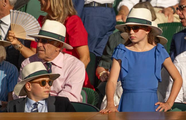 The Prince and Princess of Wales, Prince George and Princess Charlotte attend the Wimbledon Mens™ Singles Final The Prince and Princess of Wales, Prince George and Princess Charlotte attend the Wimbledon Mens™ Singles Final at the All England Lawn Tennis and Croquet Club, Wimbledon, London, UK, on the 12th July 2026. Wimbledon The All England Lawn Tennis and Croquet Club London United Kingdom  WHA-0831