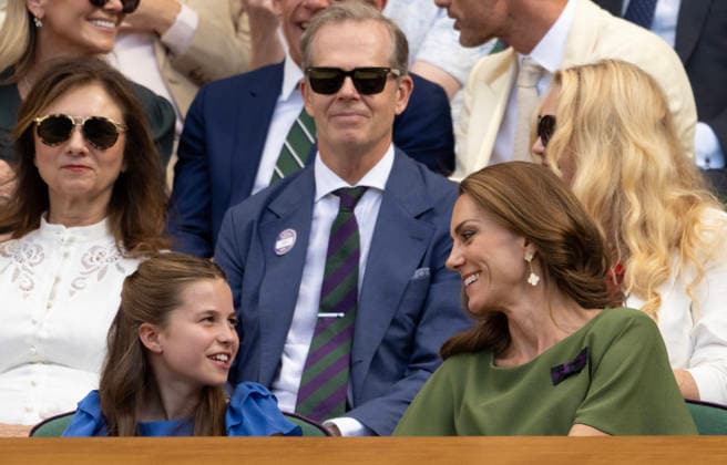 The Prince and Princess of Wales, Prince George and Princess Charlotte attend the Wimbledon Mens™ Singles Final The Prince and Princess of Wales, Prince George and Princess Charlotte attend the Wimbledon Mens™ Singles Final at the All England Lawn Tennis and Croquet Club, Wimbledon, London, UK, on the 12th July 2026. Wimbledon The All England Lawn Tennis and Croquet Club London United Kingdom  WHA-0831