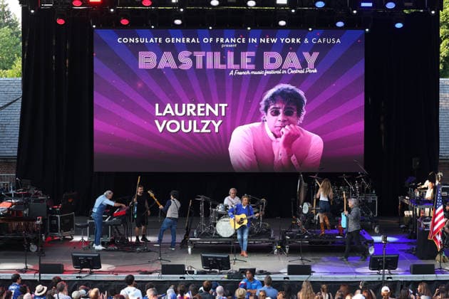 Laurent Voulzy Performing at Bastille Day Central Park - NYC French singer Laurent Voulzy is performing during Bastille Day in Central Park, New York on July 12, 2026. Photo by Charles Guerin ABACAPRESS.COM New York City NY United States  Copyright: xGuerinxCharles ABACAx