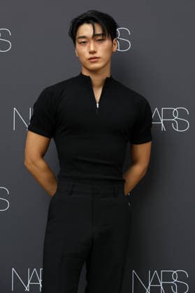 k-pop and film stars attend nars beauty pop-up in seoul, South Korea San of South Korean boy band ATEEZ poses during a pop-up store event for NARS Insatiable Liquid Blush at Musinsa Megastore Seongsu in Seoul, South Korea, on July 13, 2026. Seoul South Korea  Copyright: xMatrixxImages JungxUi-Chelx