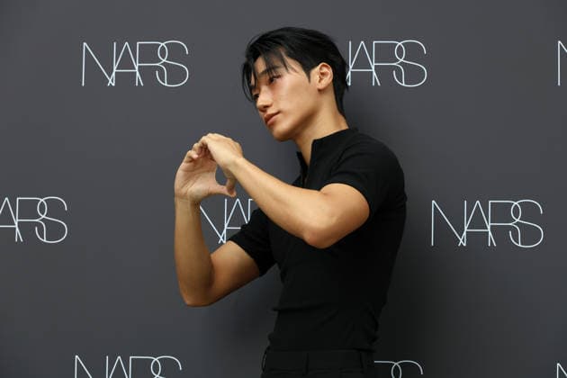 k-pop and film stars attend nars beauty pop-up in seoul, South Korea San of South Korean boy band ATEEZ poses during a pop-up store event for NARS Insatiable Liquid Blush at Musinsa Megastore Seongsu in Seoul, South Korea, on July 13, 2026. Seoul South Korea  Copyright: xMatrixxImages JungxUi-Chelx