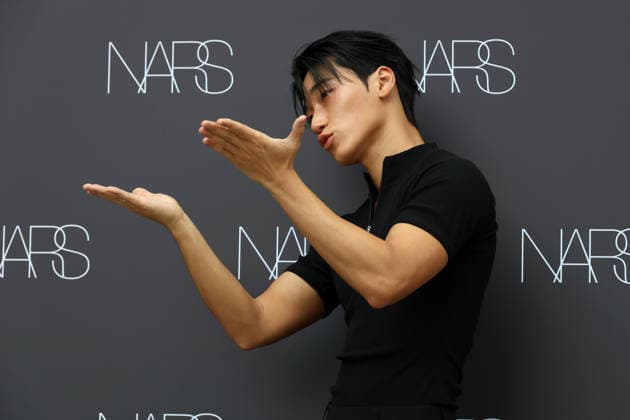 k-pop and film stars attend nars beauty pop-up in seoul, South Korea San of South Korean boy band ATEEZ poses during a pop-up store event for NARS Insatiable Liquid Blush at Musinsa Megastore Seongsu in Seoul, South Korea, on July 13, 2026. Seoul South Korea  Copyright: xMatrixxImages JungxUi-Chelx