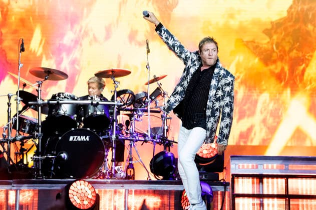 Roger Taylor und Simon Le Bon von Duran Duran live auf dem Musikfestival Moon&Stars 2026 auf der Piazza Grande. Locarno, 12.07.2026 *** Roger Taylor and Simon Le Bon of Duran Duran performing live at the Moon Stars 2026 music festival on Piazza Grande in Locarno, July 12, 2026 Foto:xA.xRaemyx xFuturexImagex duran_6718