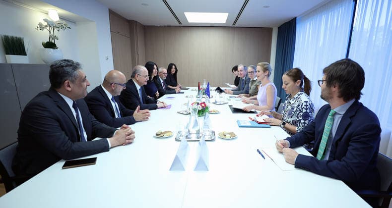 Palestinian prime minister meets EU foreign policy chief in Brussels Palestinian Prime Minister Mohammad Mustafa meets European Union High Representative for Foreign Affairs and Security Policy and Vice-President of the European Commission Kaja Kallas in Brussels, Belgium, on July 12, 2026. Photo by Prime Minister Office apaimages Ramallah West Bank Palestinian Territory 120726_Belgium_PMO_00(2) Copyright: xapaimagesxPrimexMinisterxOfficex xapaimagesx