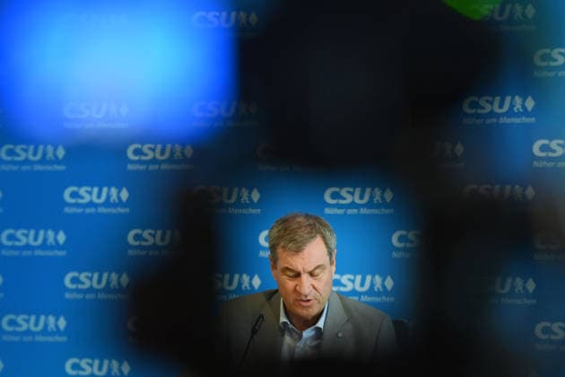 Markus SOEDER (Ministerpraesident Bayern und CSU Vorsitzender), Einzelbild,angeschnittenes Einzelmotiv,Portraet,Portrait,Porträt. Pressekonferenz im Anschluss an die Vorstandssitzung des CSU Praesidiums in der CSU Landesleitung in Muenchen am 13.07.2026 *** Markus SOEDER, Minister-President of Bavaria and CSU Chairman, single image, cropped close-up, portrait,Portrait: Press conference following the meeting of the CSU Presidium at the CSU State Headquarters in Munich on July 13, 2026