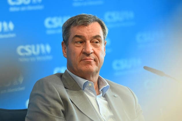 Markus SOEDER (Ministerpraesident Bayern und CSU Vorsitzender), Einzelbild,angeschnittenes Einzelmotiv,Portrait,Portraet. Pressekonferenz im Anschluss an die Vorstandssitzung des CSU Praesidiums in der CSU Landesleitung in Muenchen am 13.07.2026 *** Markus SOEDER, Minister-President of Bavaria and CSU Chairman, single image, cropped close-up, portrait, portrait taken at a press conference following the CSU Presidium Executive Committee meeting at the CSU State Headquarters in Munich on July 13, 2026
