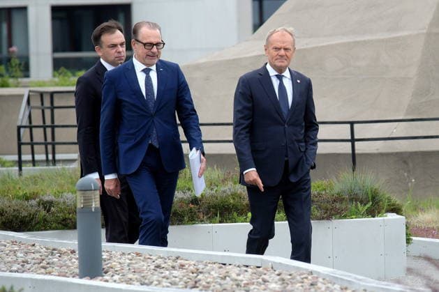 RECORD DATE NOT STATED Warszawa CNK 13.07.2026 Ogloszenie przez Donalda Tuska siedziby Centrum Europejskiej Agencji Kosmicznej w Polsce Warsaw, Copernicus Science Centre, July 13, 2026: Announcement by Donald Tusk regarding the location of the European Space Agency centre in Poland N Z Andrzej Domanski, Josef Aschbacher, Donald Tusk FOT.TEDI NEWSPIX.PL NEWSPIX.PL --- newspix.pl 