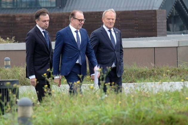 RECORD DATE NOT STATED Warszawa CNK 13.07.2026 Ogloszenie przez Donalda Tuska siedziby Centrum Europejskiej Agencji Kosmicznej w Polsce Warsaw, Copernicus Science Centre, July 13, 2026: Announcement by Donald Tusk regarding the location of the European Space Agency centre in Poland N Z Andrzej Domanski, Josef Aschbacher, Donald Tusk FOT.TEDI NEWSPIX.PL NEWSPIX.PL --- newspix.pl 
