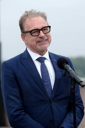 RECORD DATE NOT STATED Warszawa CNK 13.07.2026 Ogloszenie przez Donalda Tuska siedziby Centrum Europejskiej Agencji Kosmicznej w Polsce Warsaw, Copernicus Science Centre, July 13, 2026: Announcement by Donald Tusk regarding the location of the European Space Agency centre in Poland N Z dyrektor generalny Europejskiej Agencji Kosmicznej Josef Aschbacher FOT.TEDI NEWSPIX.PL NEWSPIX.PL --- newspix.pl 
