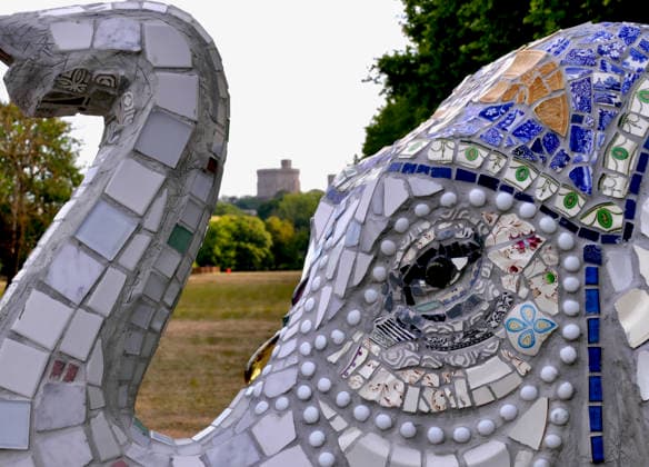 Trunks Across The Thames Your Majesty in Windsor Great Park. Trunks across the Thames is Thames Hospice™s very first art trail which will see businesses, schools, community groups and artists unite to create a free, fun, family-friendly trail of discovery for the local community to explore and enjoy. The majestic herd will be marching between 13th July to 13th September 2026! The herd of individually designed magnificent elephant sculptures will bring vibrancy, colour and creative artistry, transforming the streets, parks and open spaces of Slough, Eton and Windsor into a glorious open-air gallery., Credit:Geoffrey Swaine Geoff Swaine - B4563 Avalon UK, Berkshire, Windsor  Copyright: xGeoffreyxSwainex xGeoffxSwainex-xB4563x xAvalonx 1116315372