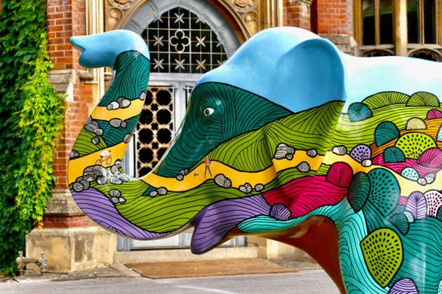 Trunks Across The Thames Stroll Through The Goat Park a tribute to Windsor Great Park by Laurie King. Trunks across the Thames is Thames Hospice™s very first art trail which will see businesses, schools, community groups and artists unite to create a free, fun, family-friendly trail of discovery for the local community to explore and enjoy. The majestic herd will be marching between 13th July to 13th September 2026! The herd of individually designed magnificent elephant sculptures will bring vibrancy, colour and creative artistry, transforming the streets, parks and open spaces of Slough, Eton and Windsor into a glorious open-air gallery., Credit:Geoffrey Swaine Geoff Swaine - B4563 Avalon UK, Berkshire, Windsor  Copyright: xGeoffreyxSwainex xGeoffxSwainex-xB4563x xAvalonx 1116315782